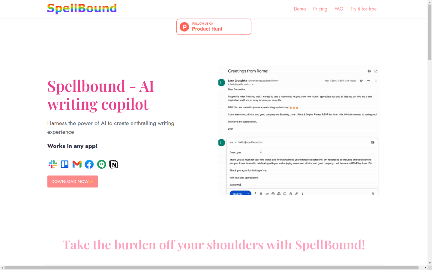 SpellBound Personal preview
