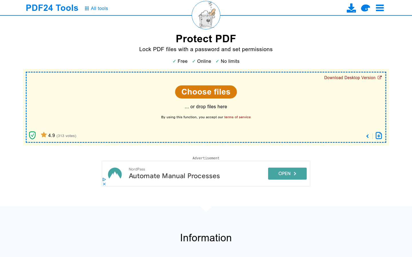 Protect PDF preview