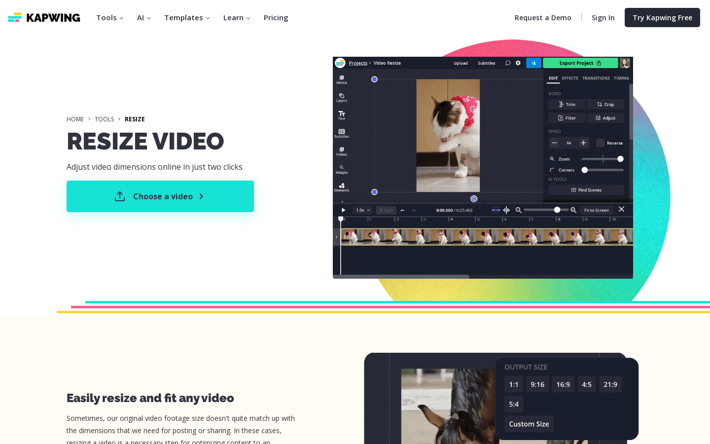Resize Video preview