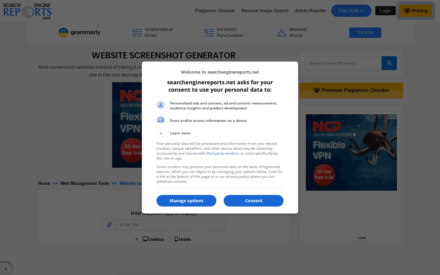 WEBSITE SCREENSHOT GENERATOR preview