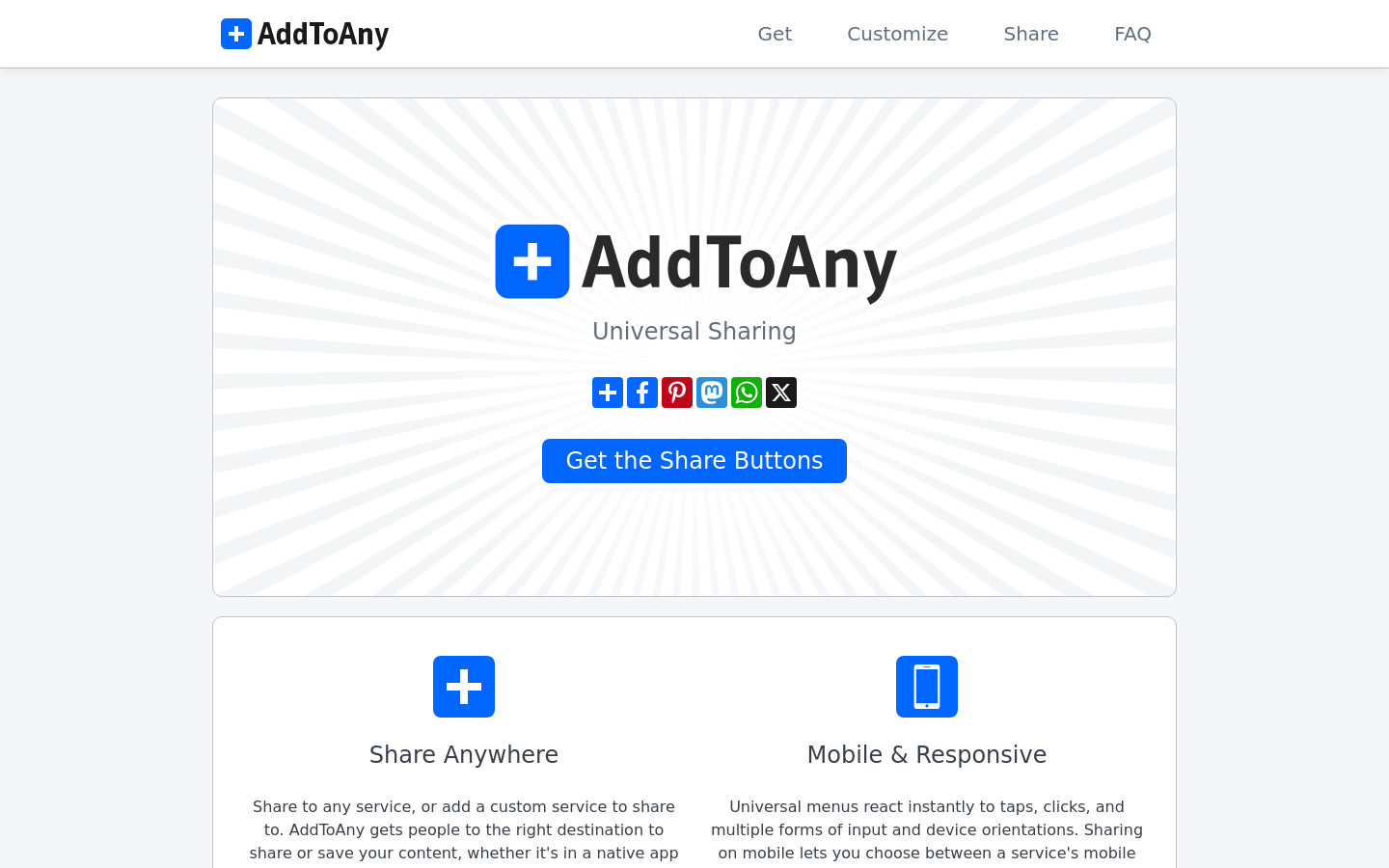 AddToAny preview