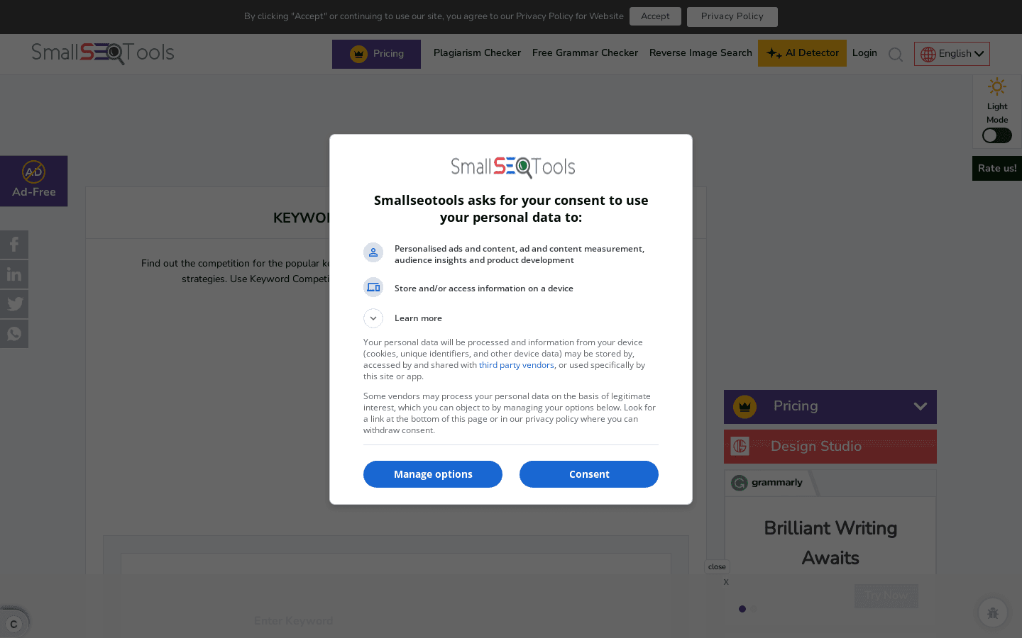 KEYWORD COMPETITION CHECKER preview