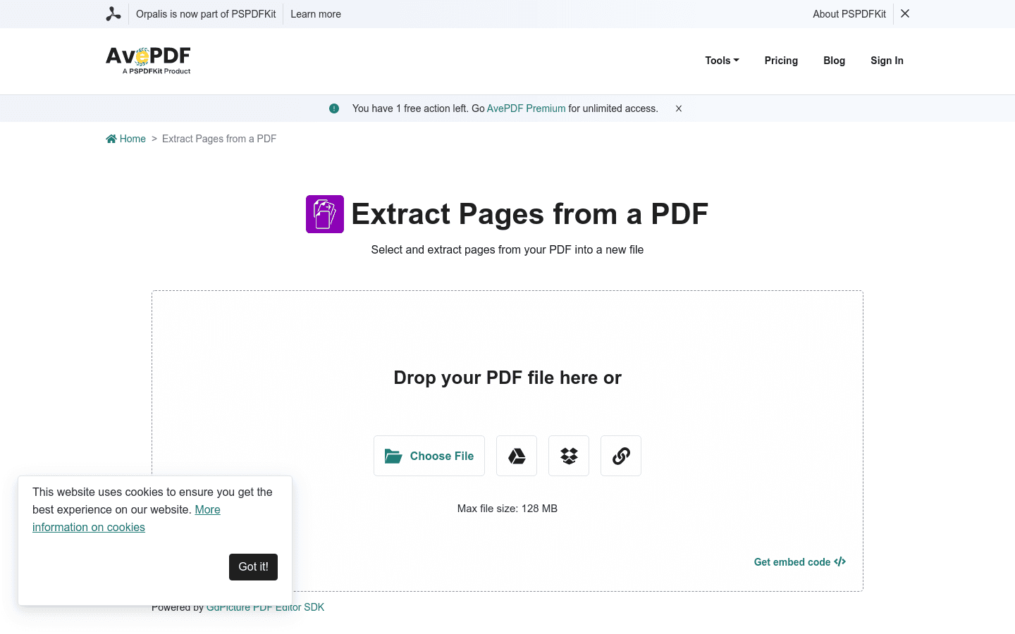 Extract PDF Pages preview
