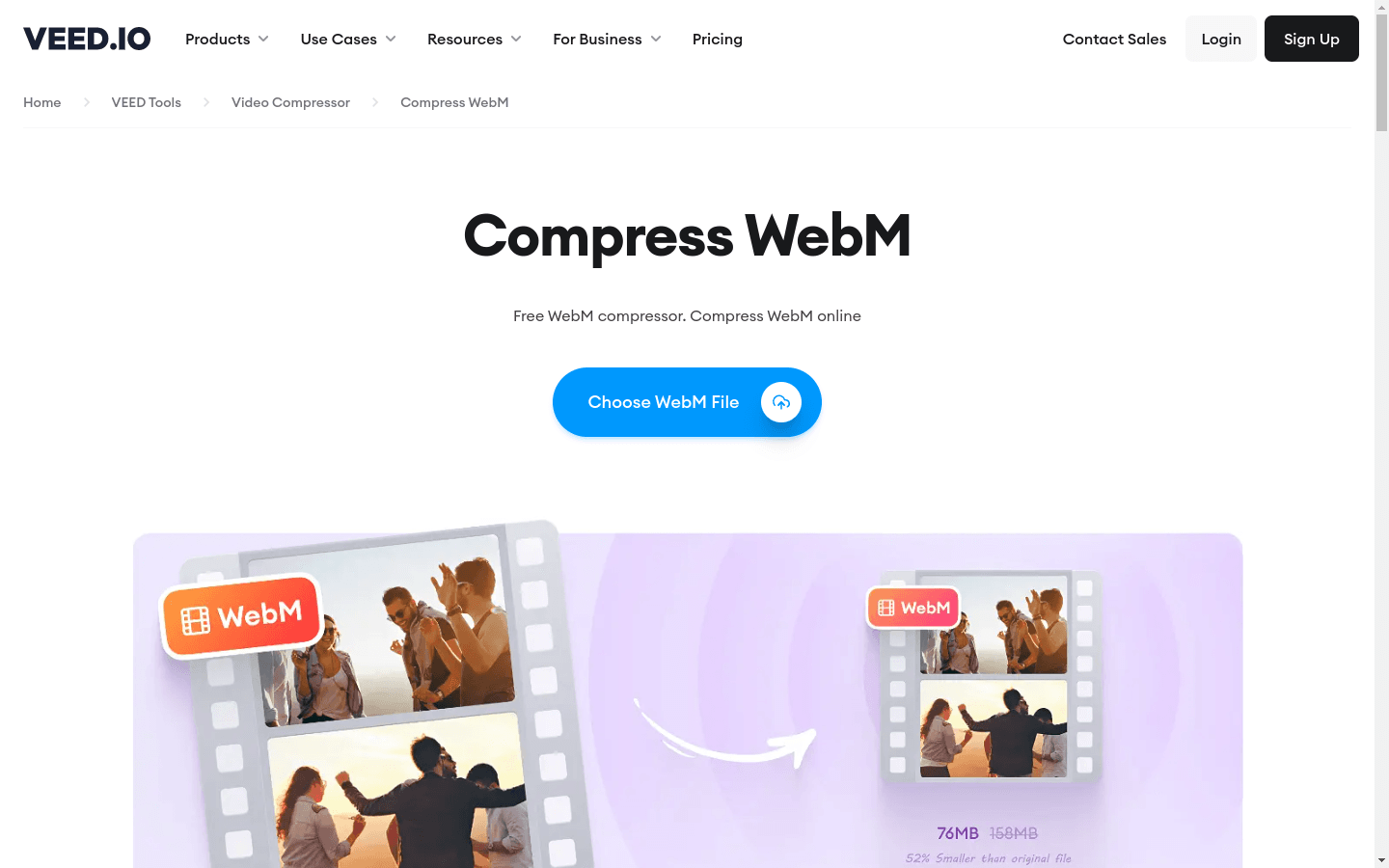 Compress WebM Videos preview