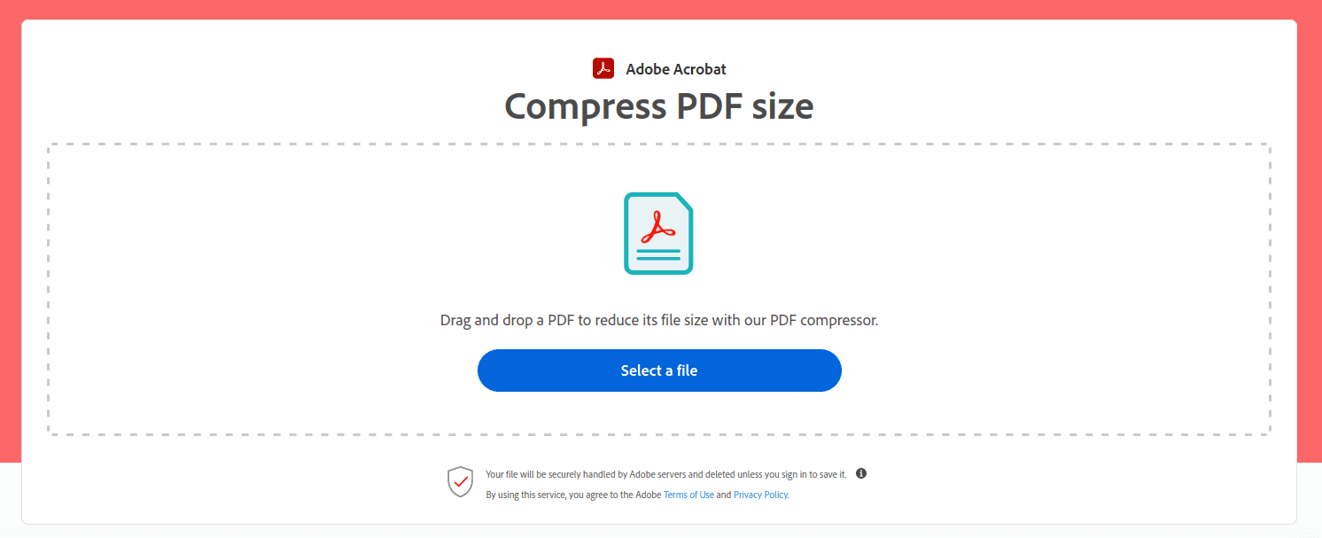 Compress PDFs preview