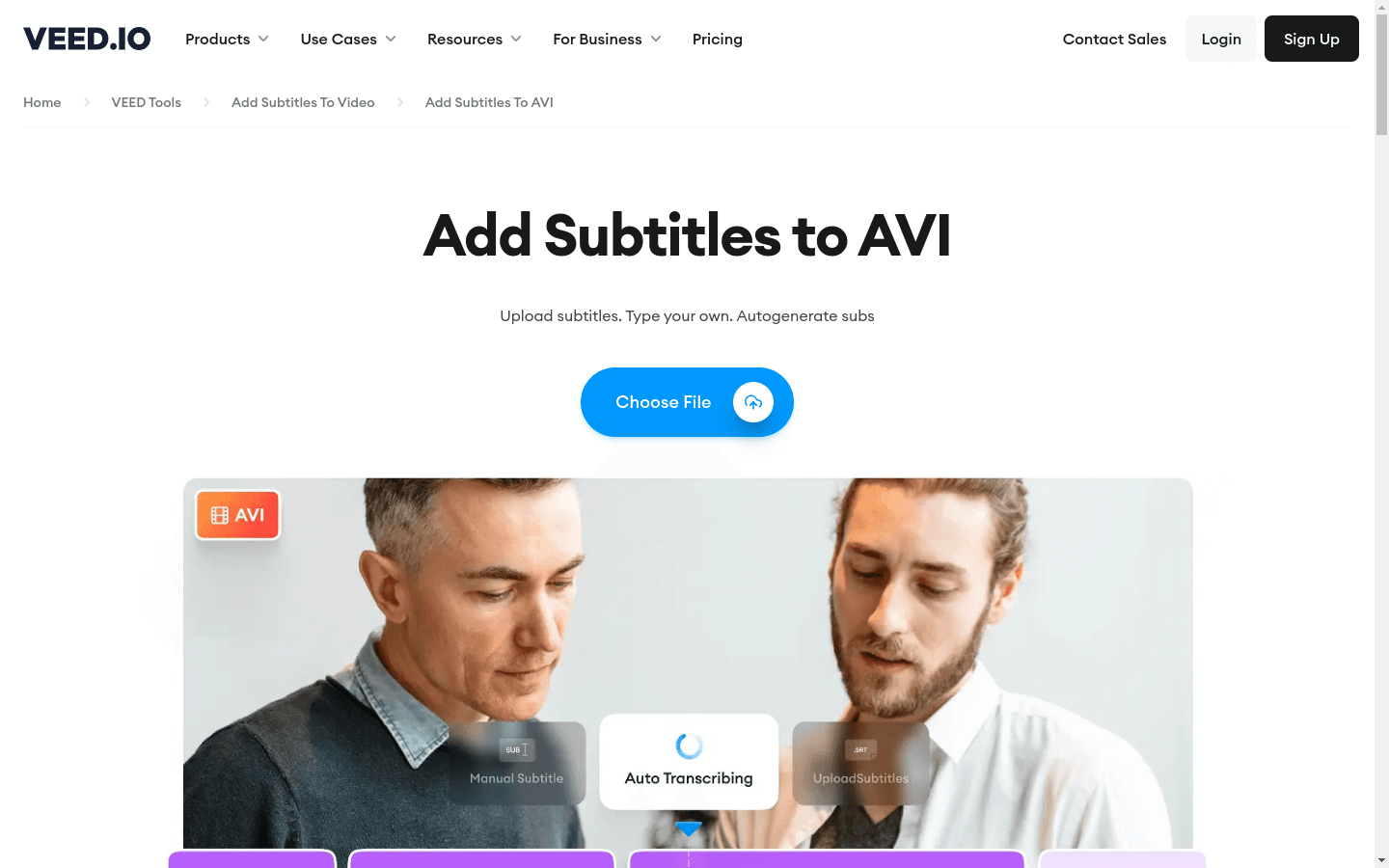Add Subtitles to AVI preview