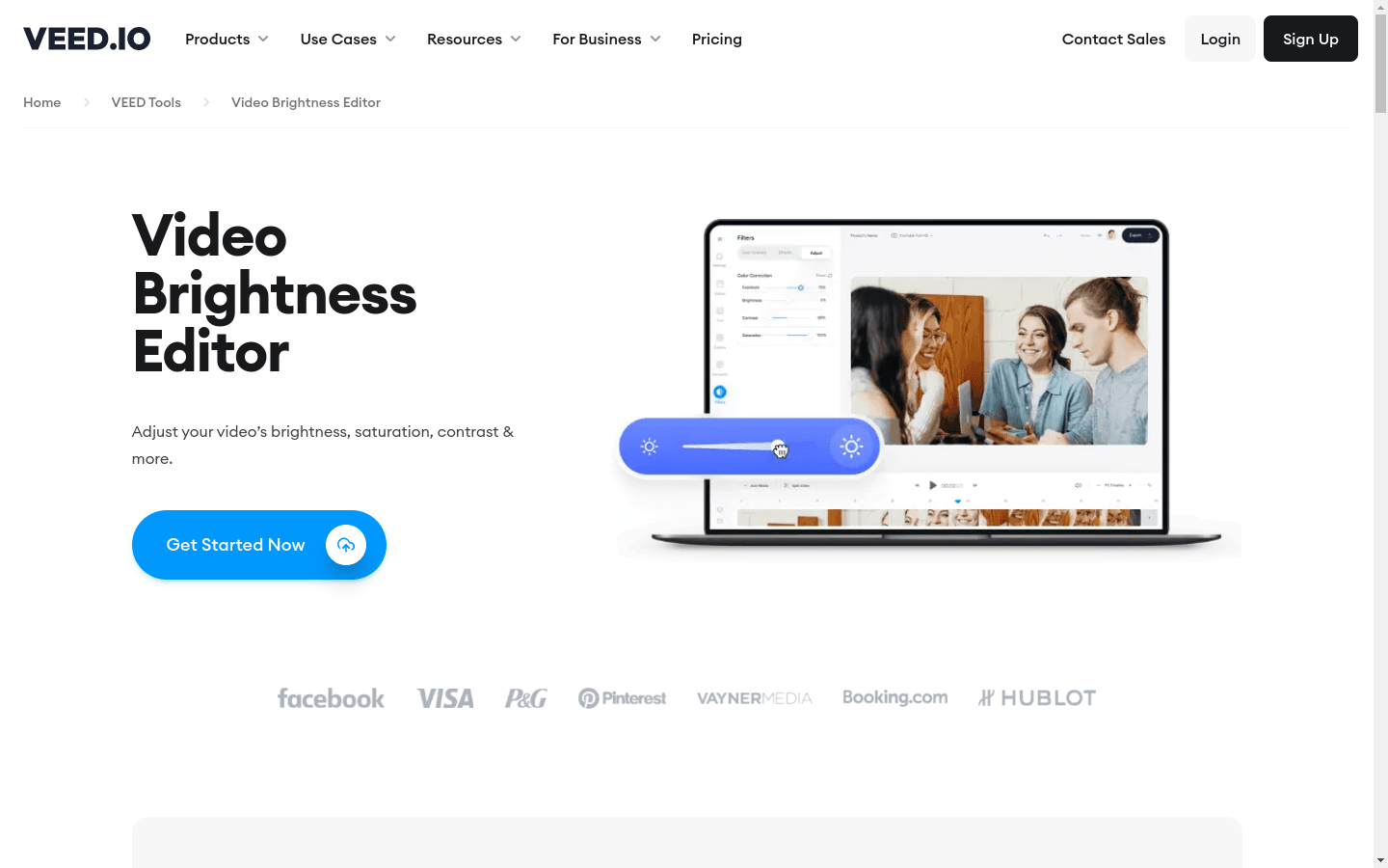 Adjust Video Brightness, preview