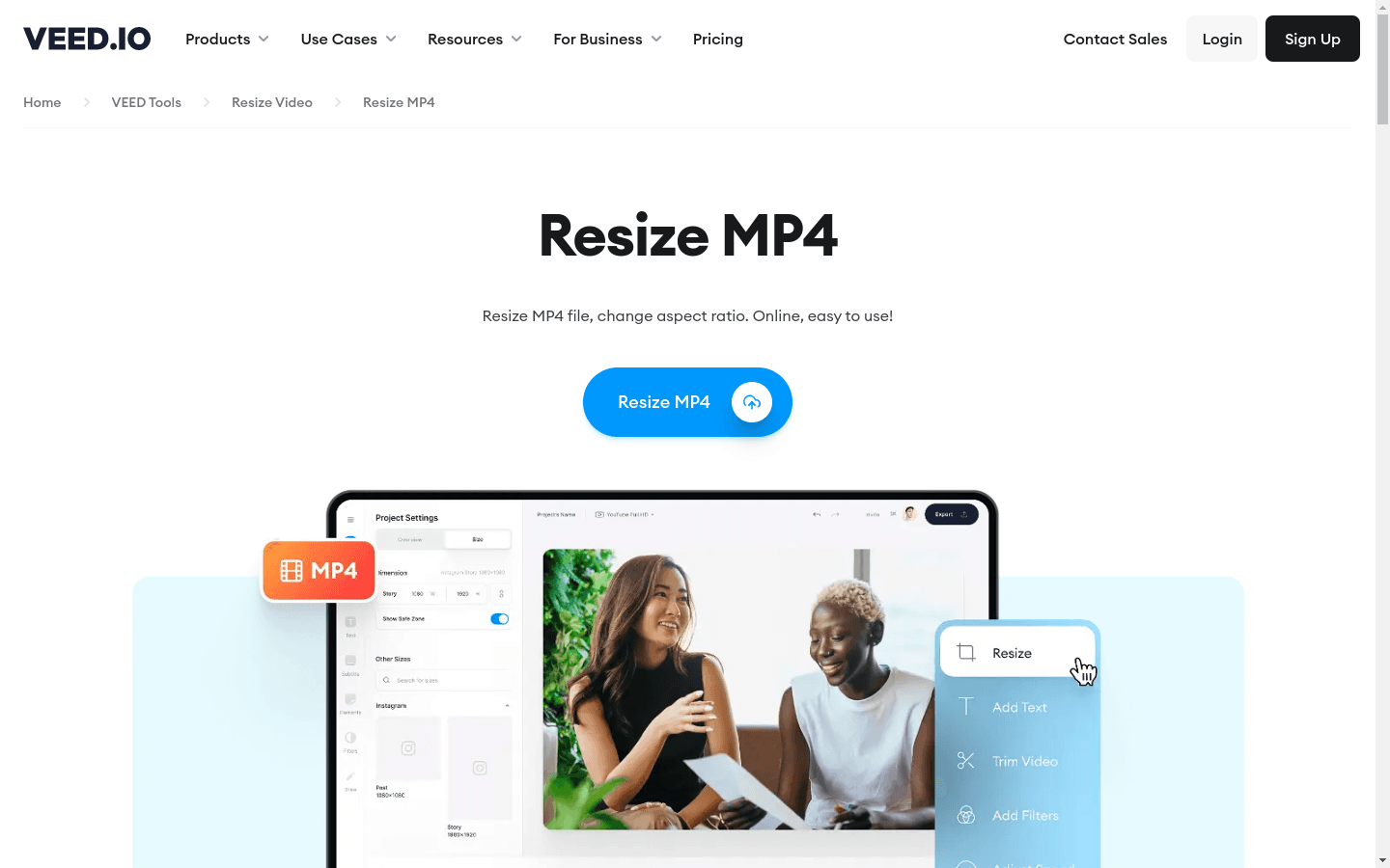 Resize Video preview