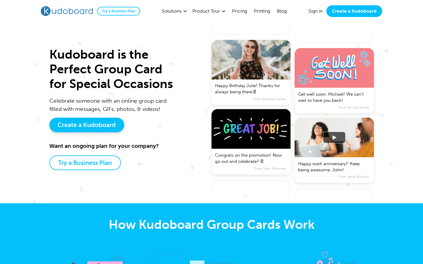 Kudoboard preview