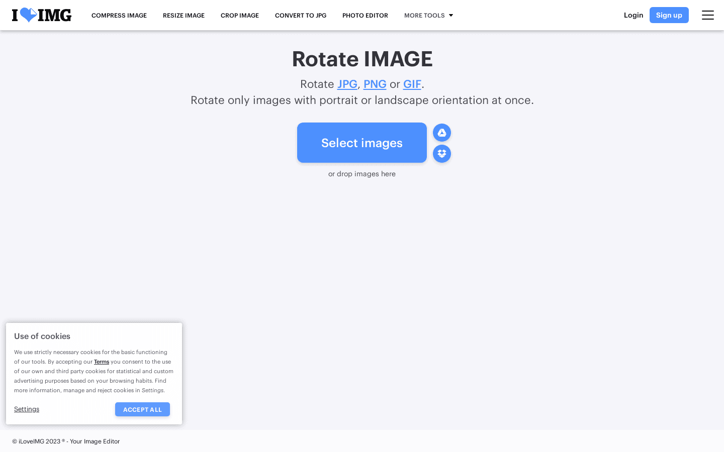 Rotate IMAGE preview