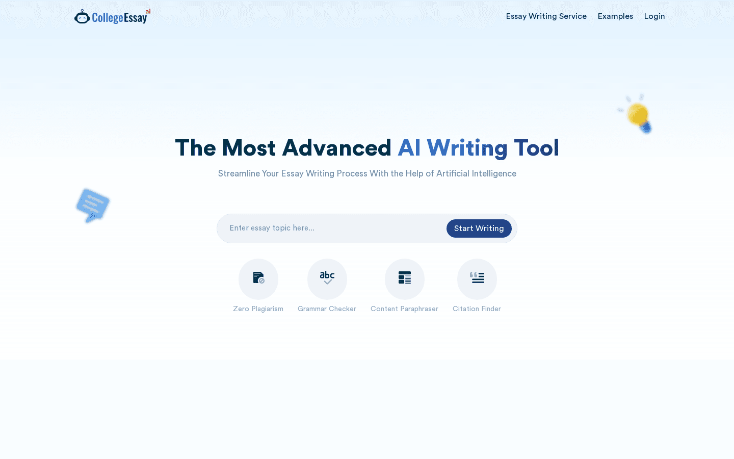 CollegeEssay AI preview