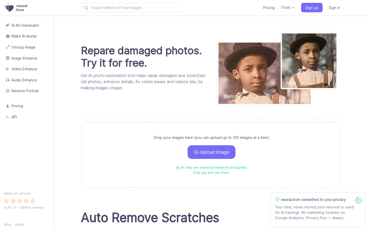 AI Old Photo Restoration preview