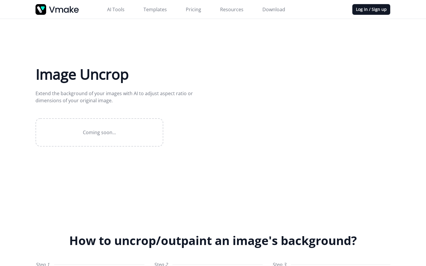 Image Uncrop - Vmake preview