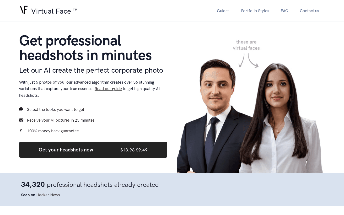 Virtual Face preview