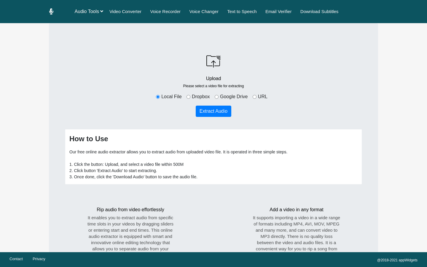 Audio Extractor preview