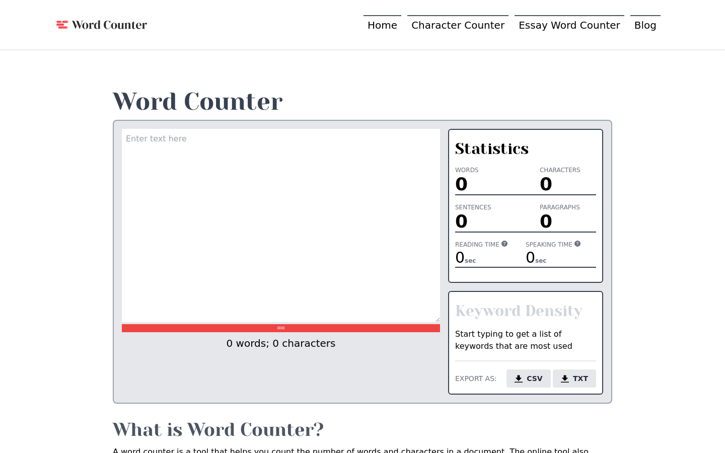 Word Counter preview