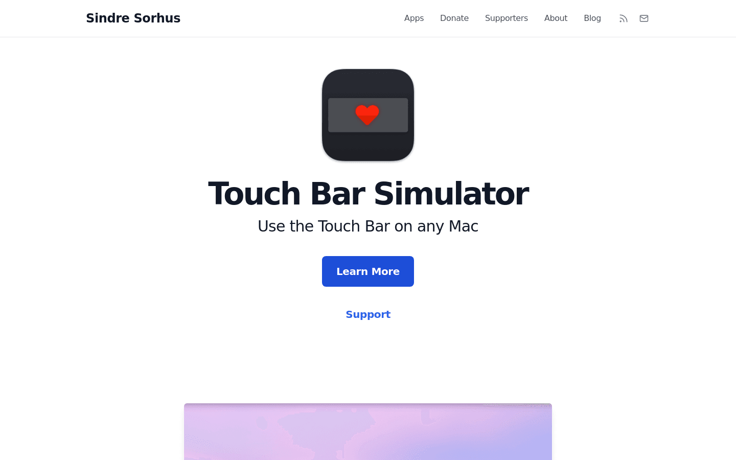 Touch Bar Simulator preview