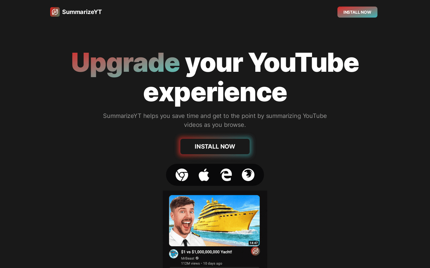 SummarizeYT preview