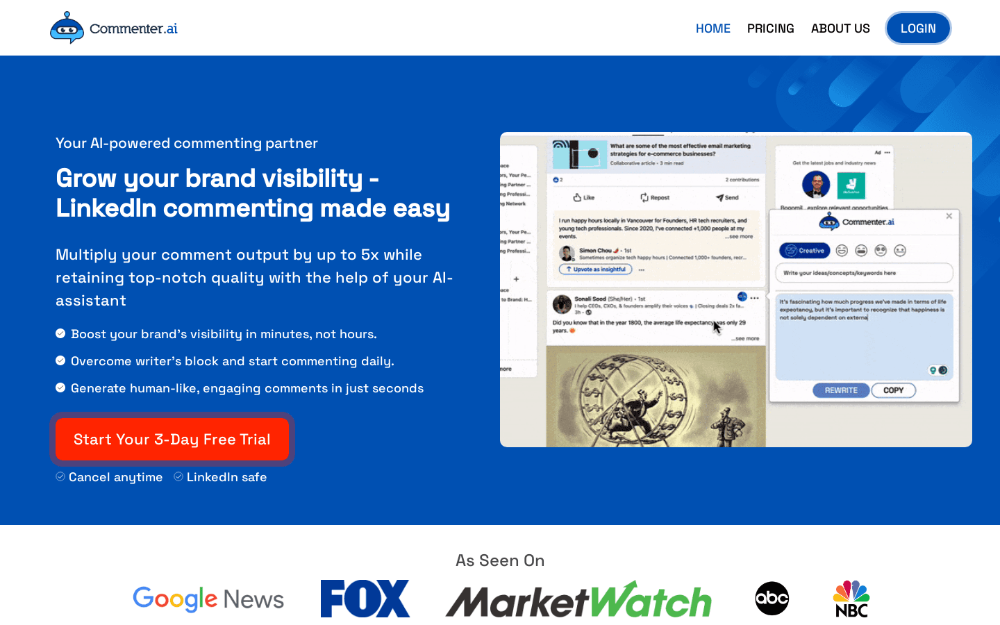 Commenter.ai preview