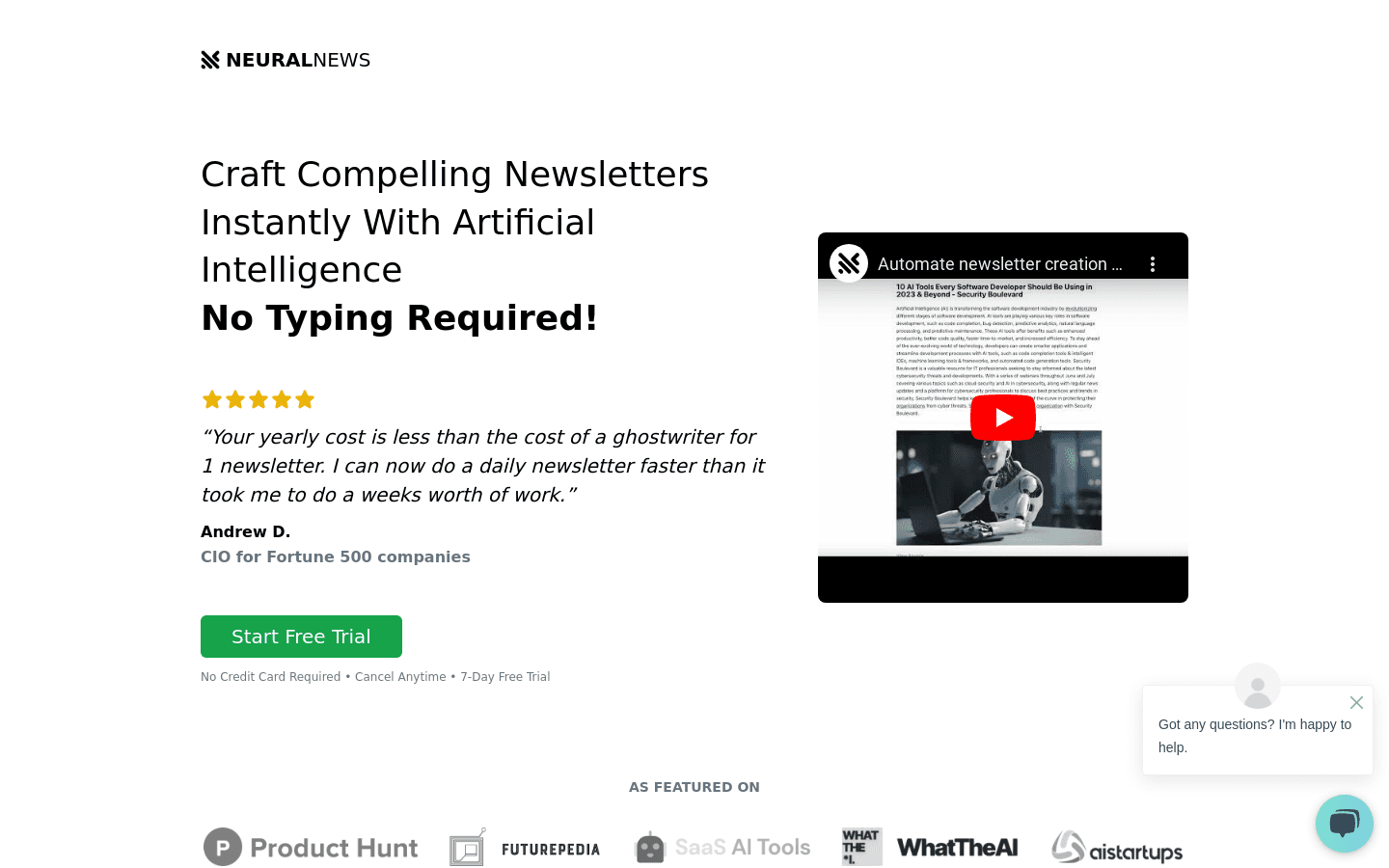 NeuralNewsletters preview