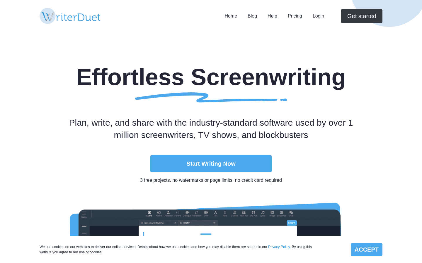WriterDuet preview