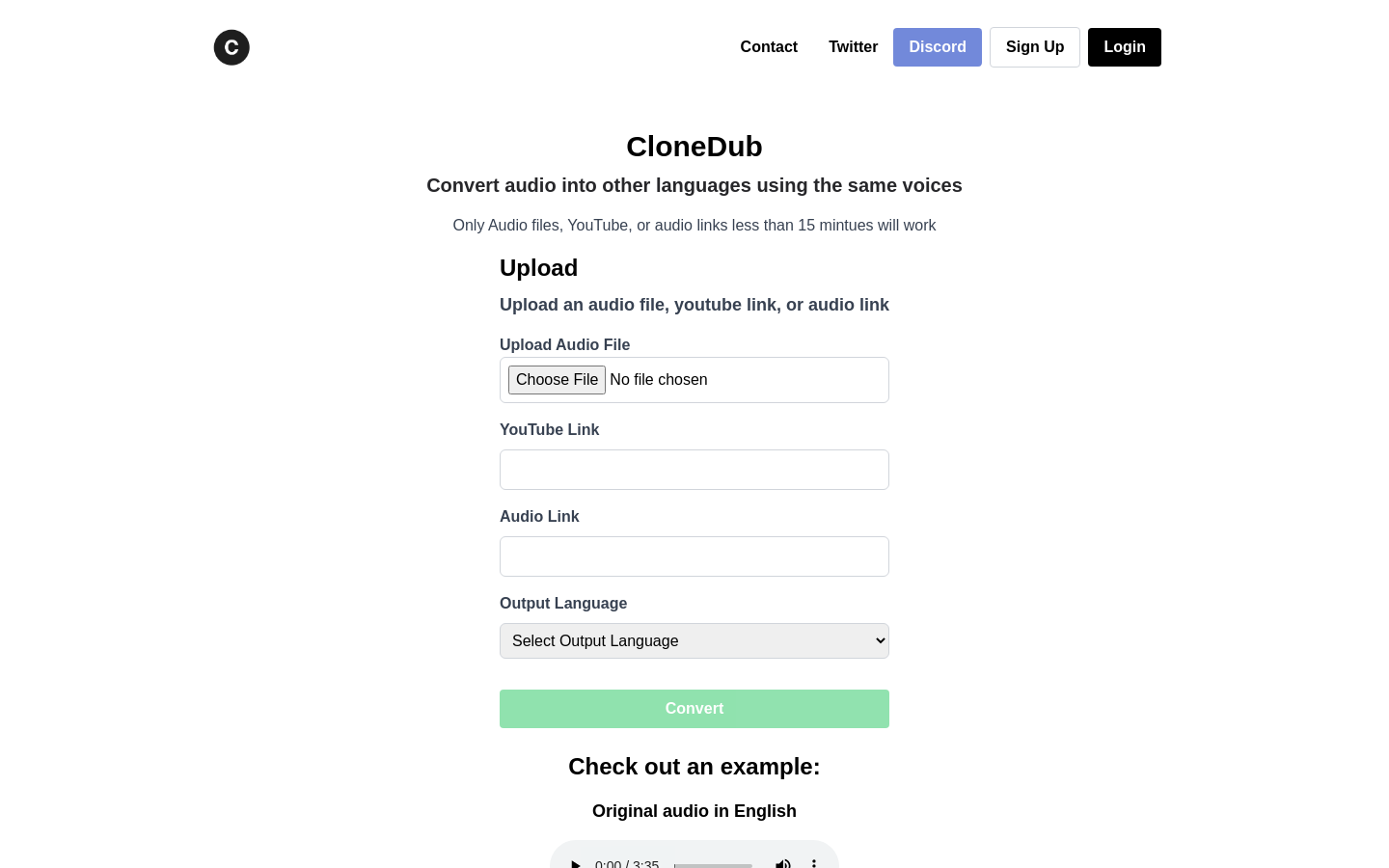 CloneDub preview