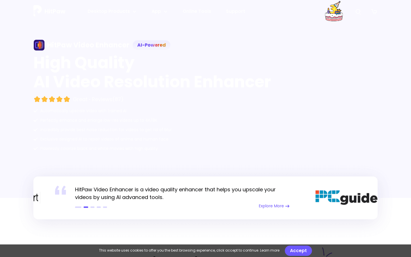 HitPaw Video Enhancer preview