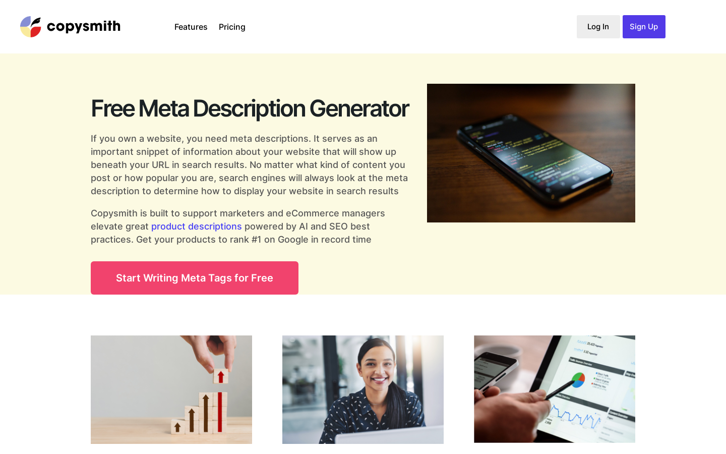 Meta Description Generator preview