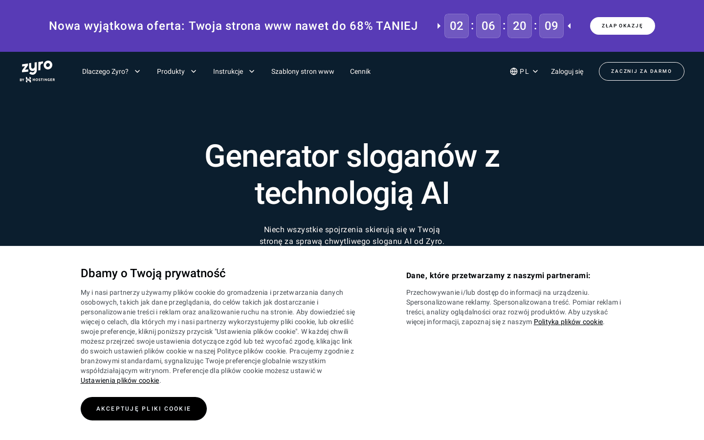 Slogan generator preview