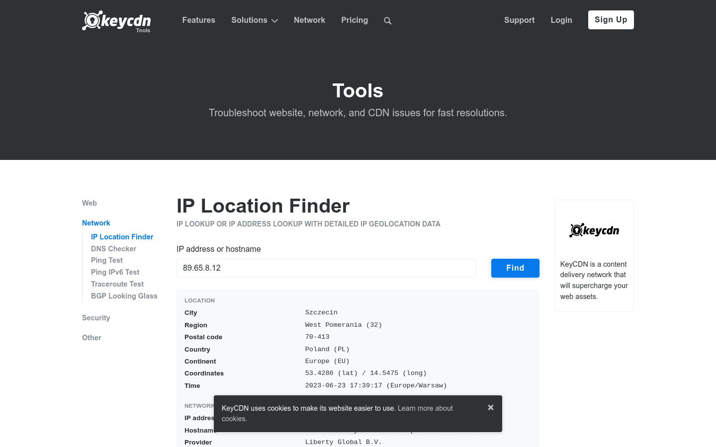 IP Location Finder preview