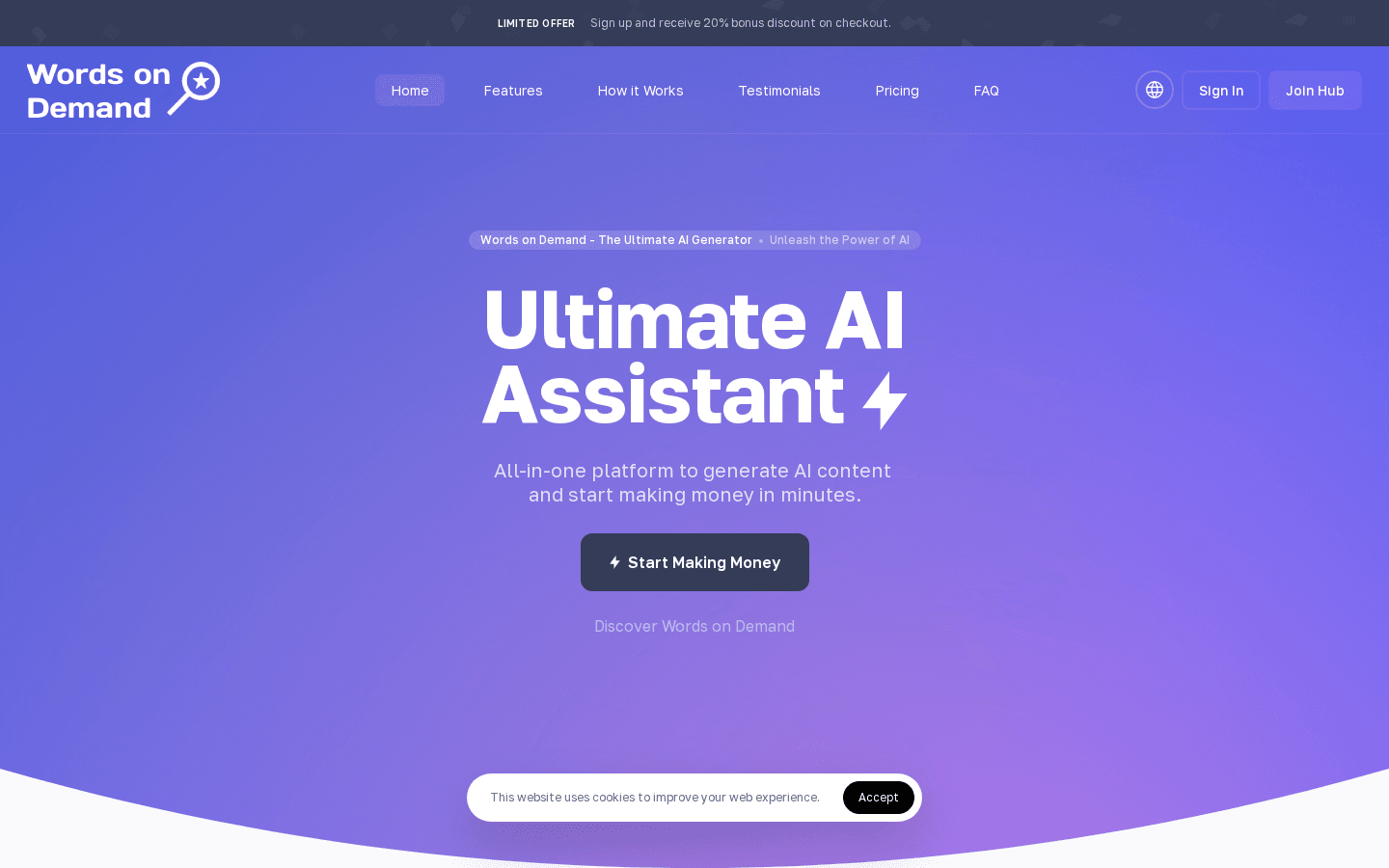 Words on Demand preview