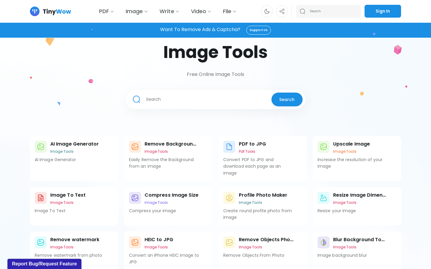 Image Tools by TinyWow preview