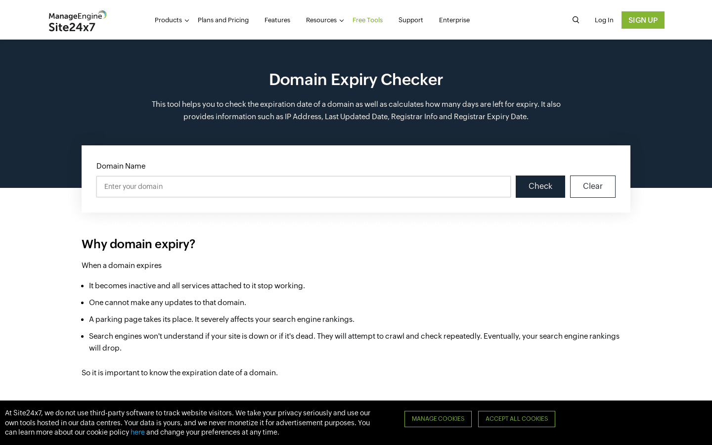 Domain Expiry Checker preview