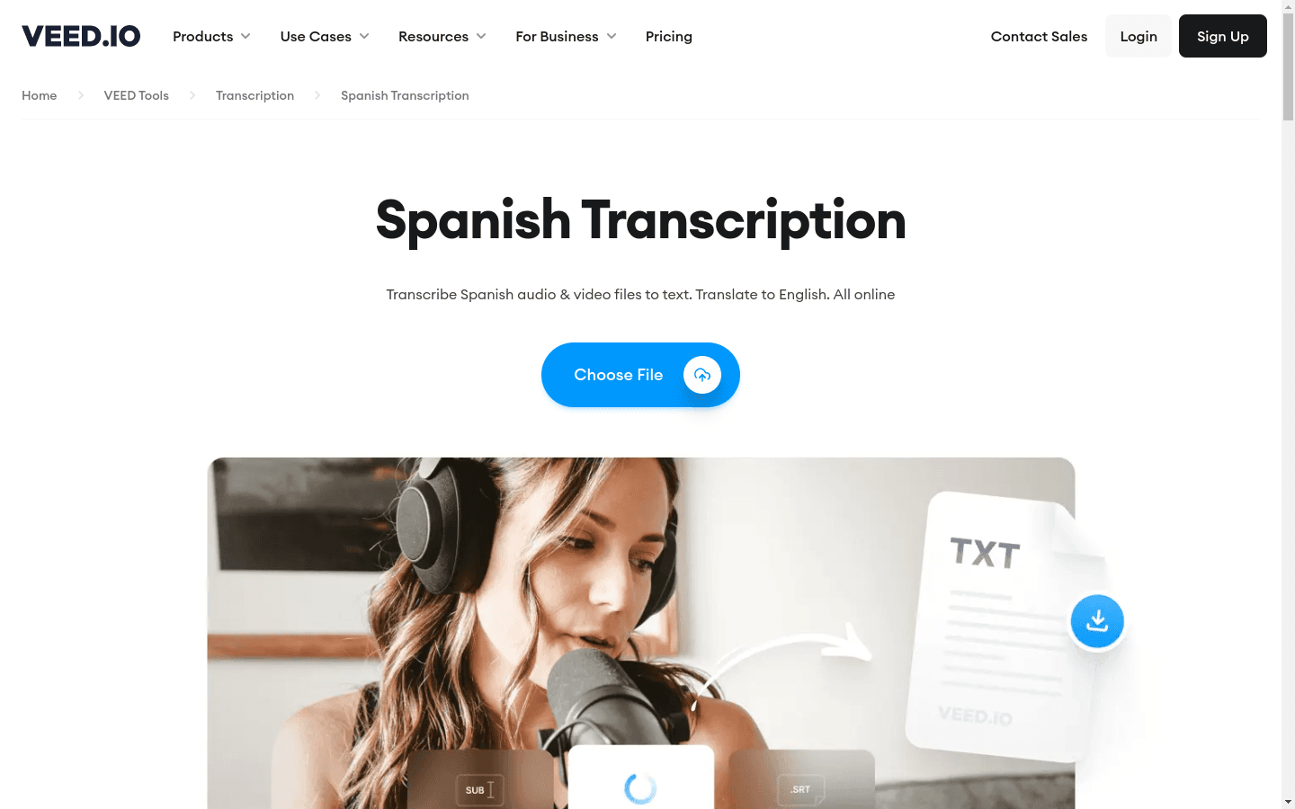 Spanish Transcription preview