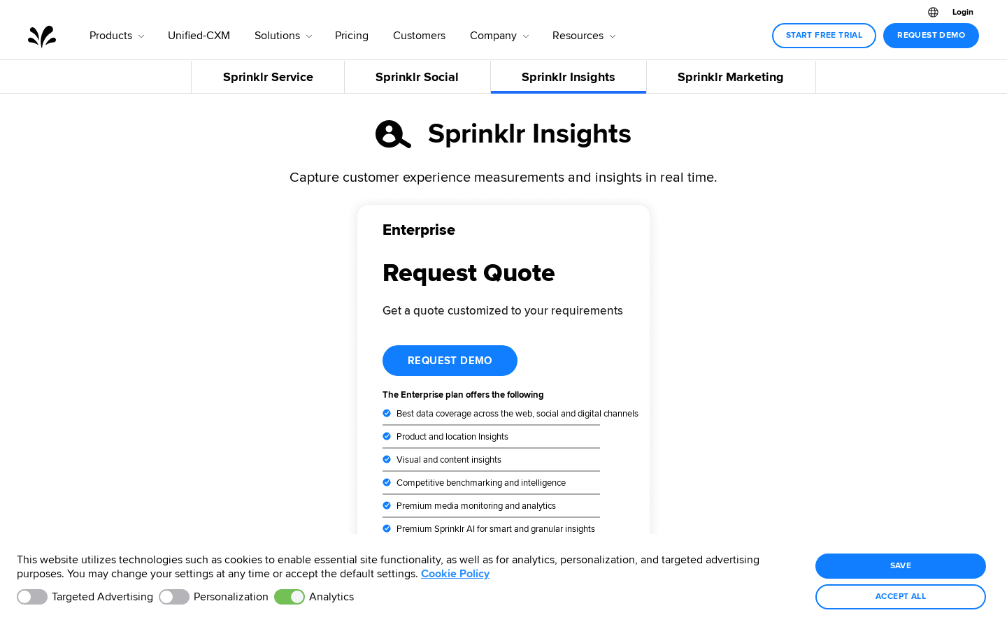 Sprinklr Insights preview
