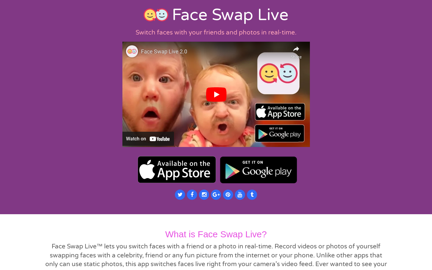 Face Swap Live preview