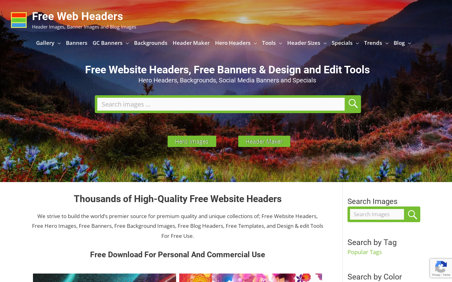 Free Web Headers preview