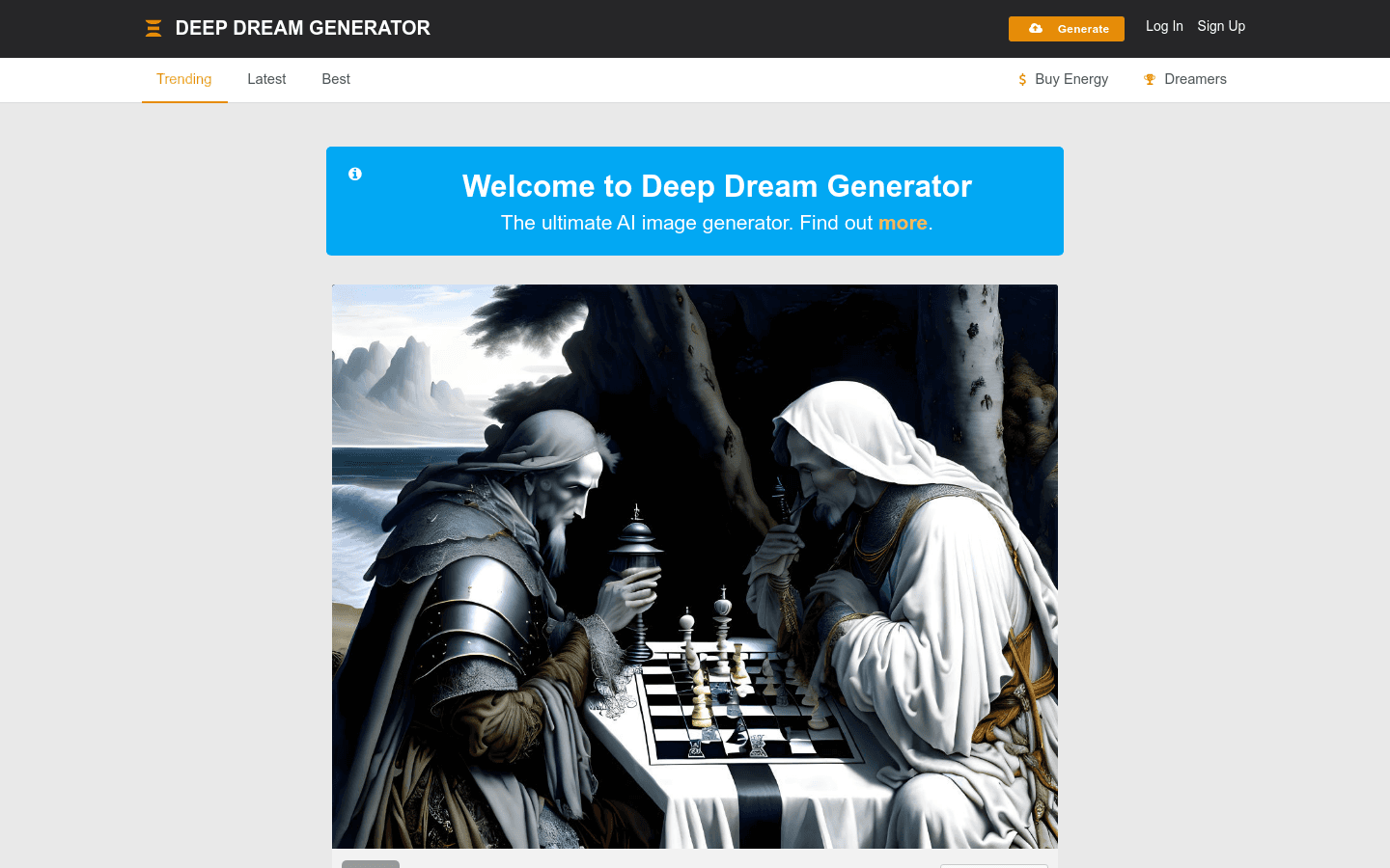 Deep Dream Generator preview