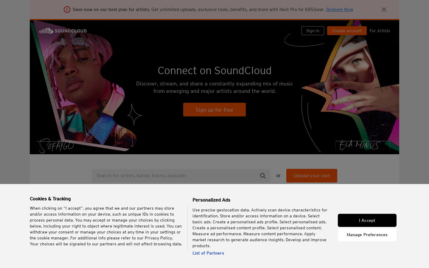 SoundCloud preview