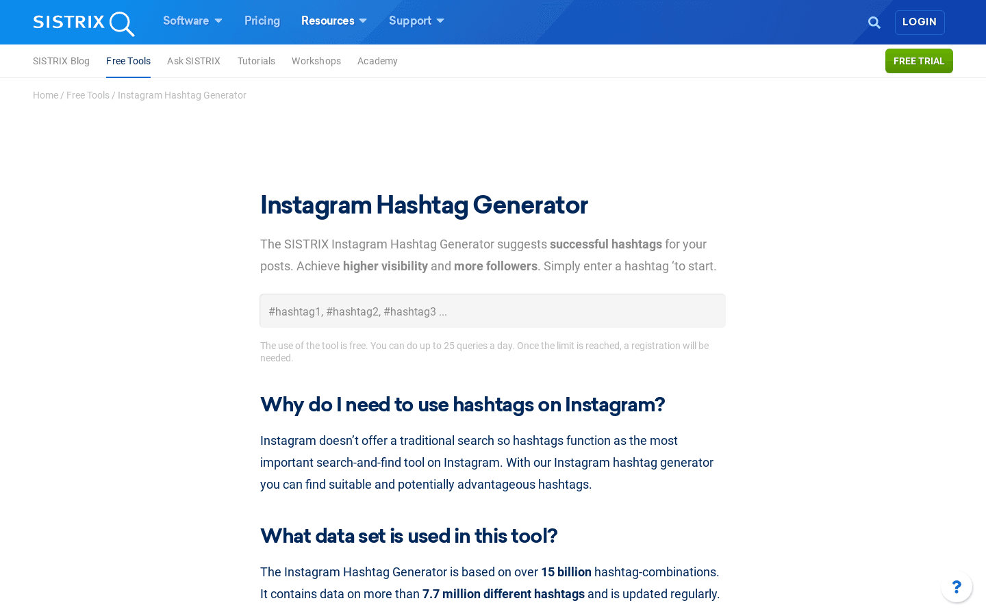Instagram Hashtag Generator preview