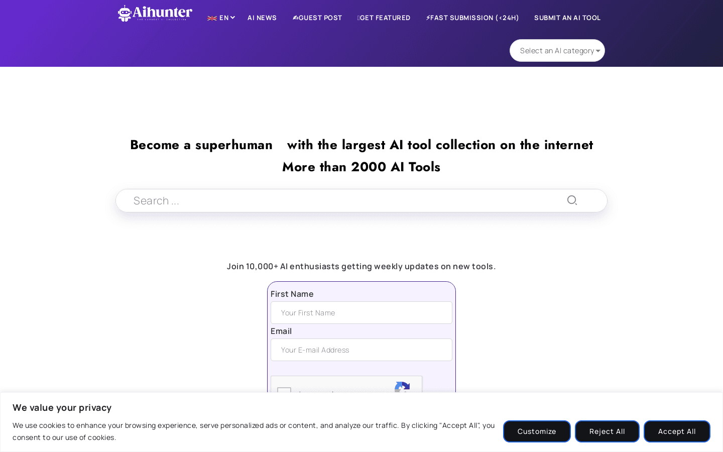 Ai-Hunter.io preview