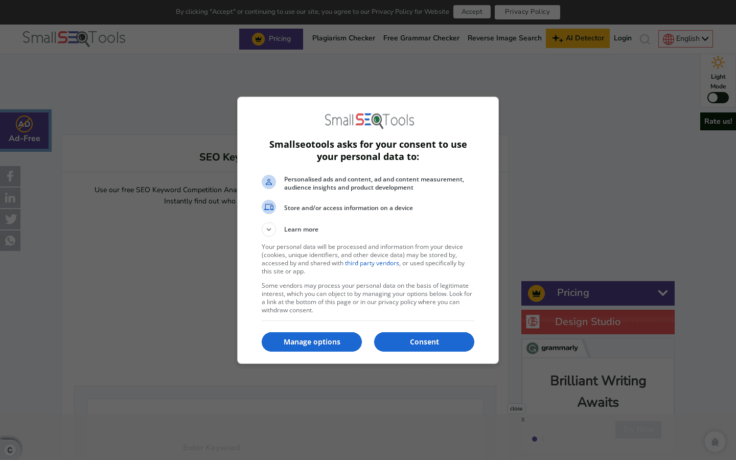 SEO KEYWORD COMPETITION ANALYSIS preview