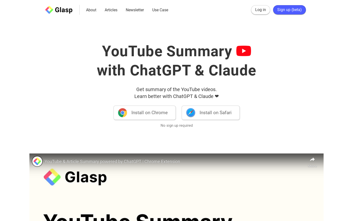 YouTube Summary with ChatGPT preview