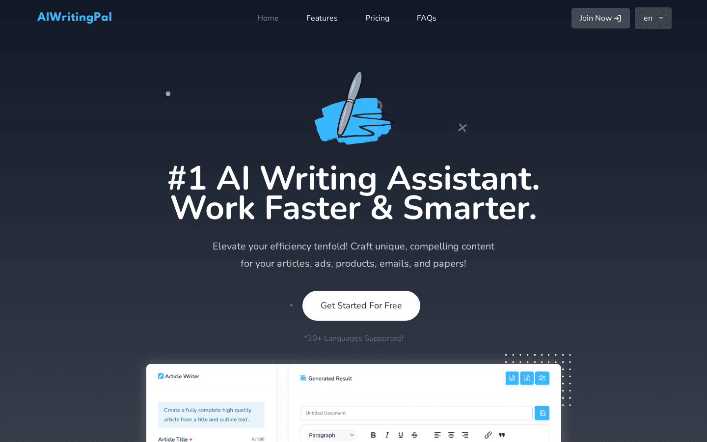 AIWritingPal preview