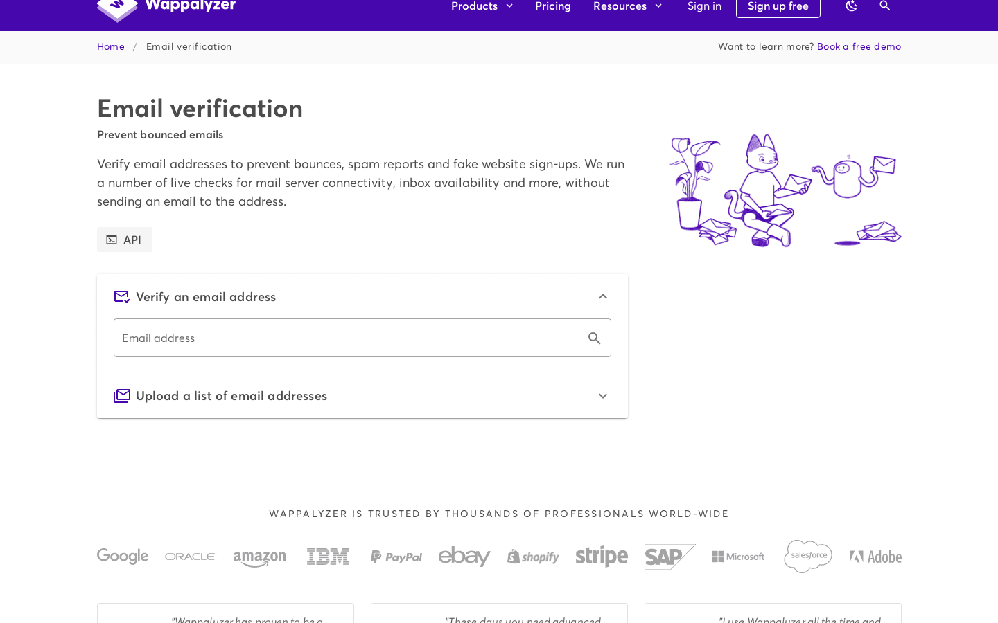 Email verification preview