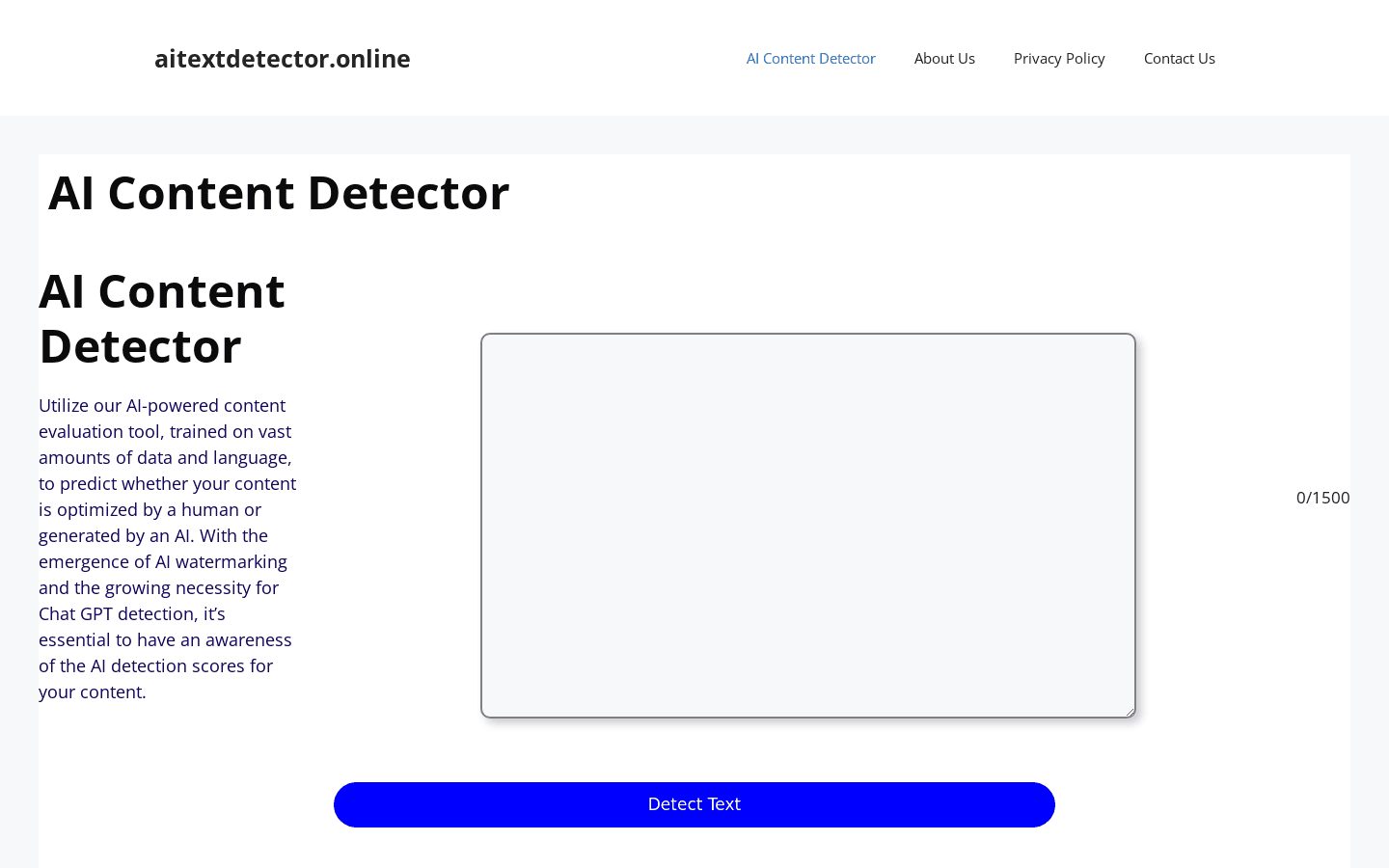 AI Text Detector preview
