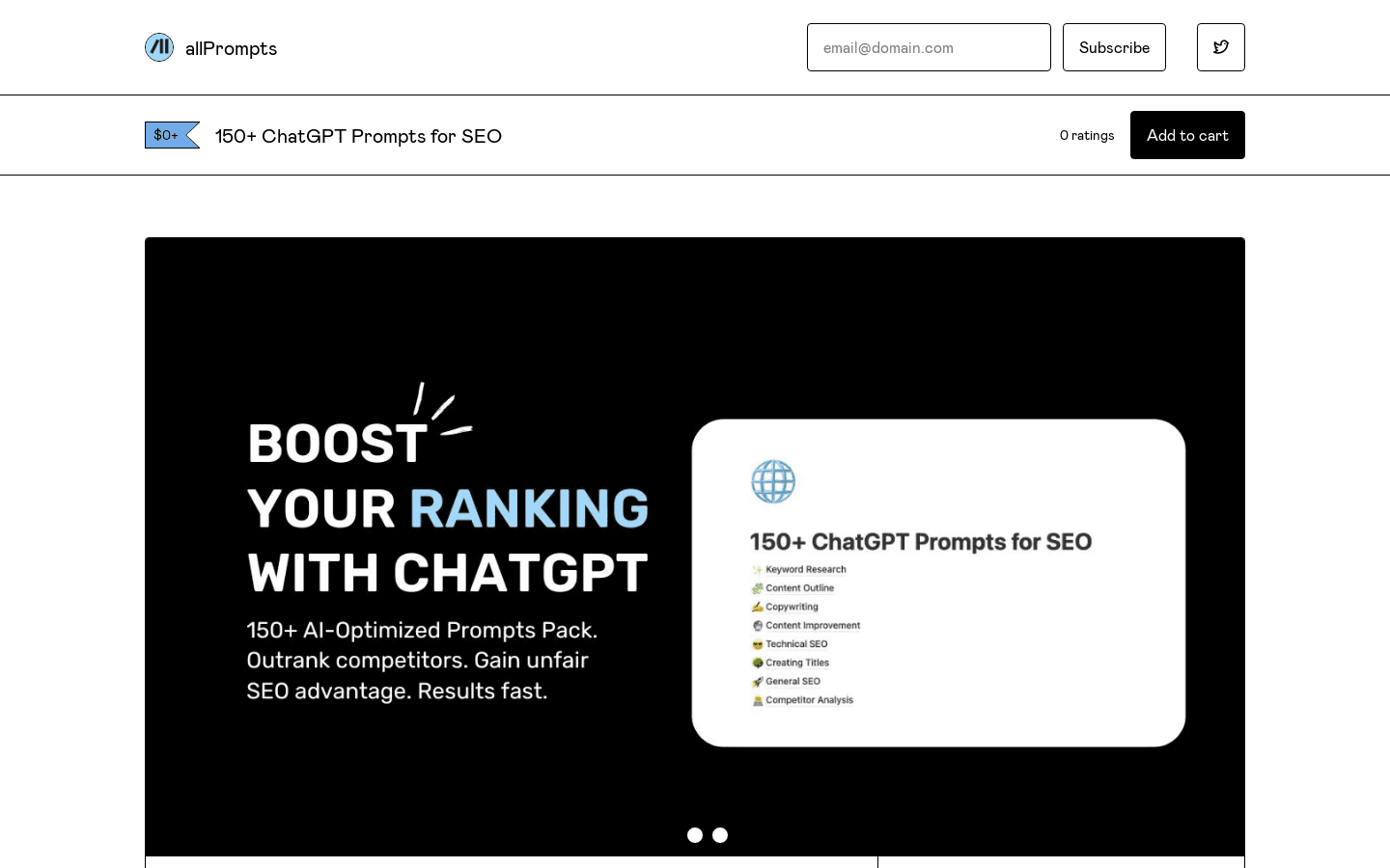 150+ ChatGPT Prompts for SEO preview