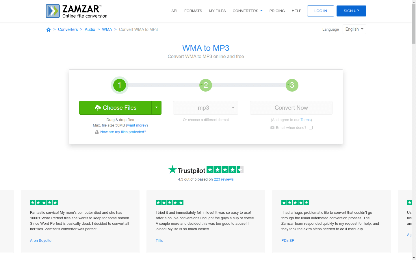 WMA to MP3 preview