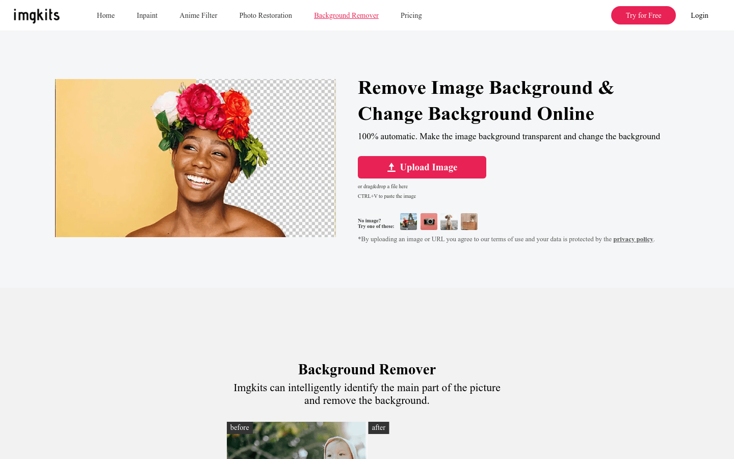 Background Remover preview