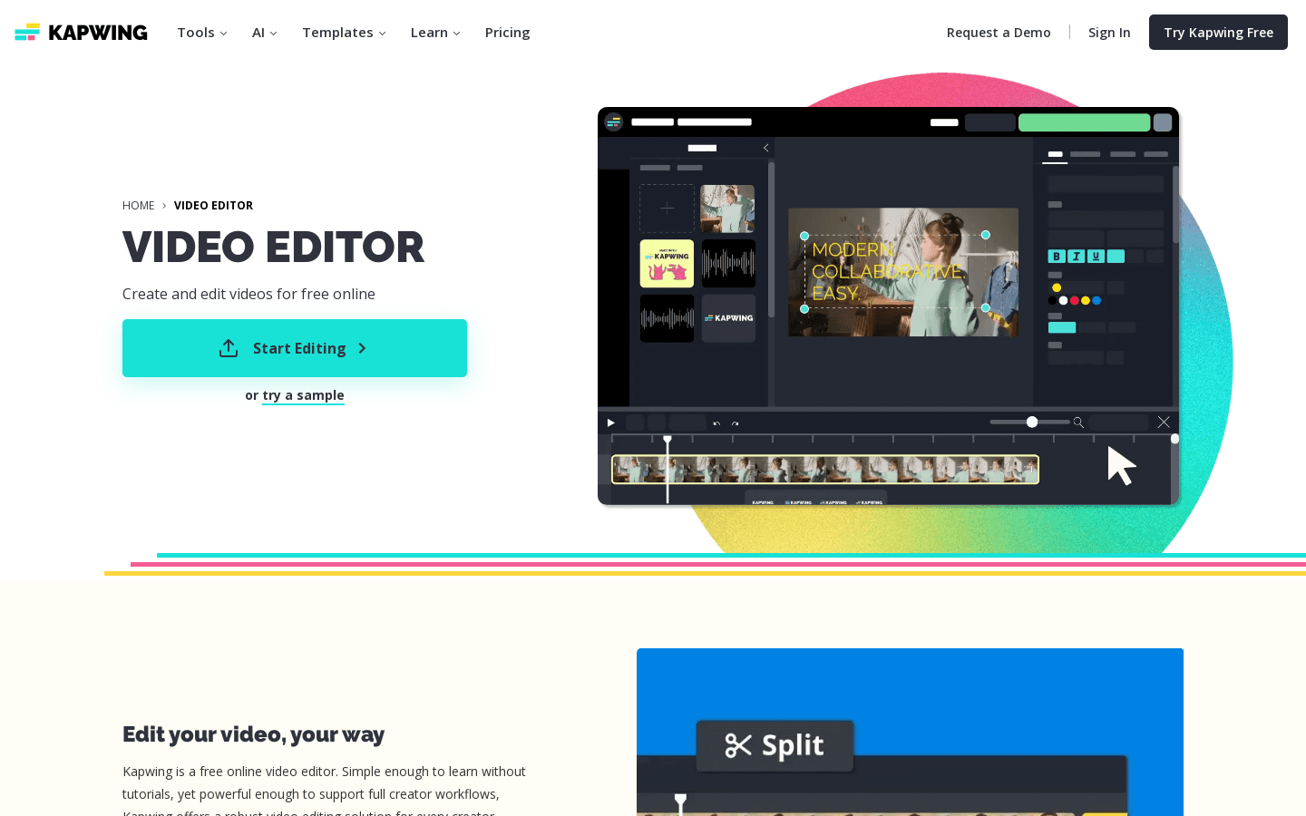Video Editor preview